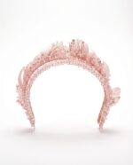 317-Blush Petal Couture Taç - Görsel 3