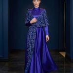 135 - Sapphire Aura Payet Detaylı Couture Abiye