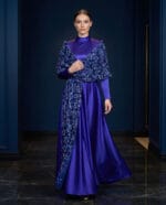 135 - Sapphire Aura Payet Detaylı Couture Abiye