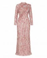 1055 - Rosé Mirage Taş İşlemeli Abiye
