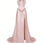 1180 - Rosalie Satin Couture Elbise