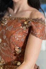 1140 - Amber Glow Couture Abiye - Görsel 4