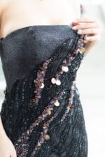 2960 - Midnight Crystal Couture Elbise - Görsel 3