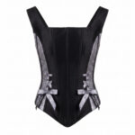1167- Midnight Silver Couture Korse