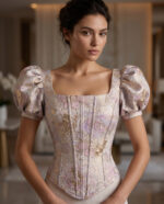 1144 - Rosé Fleur Couture Korse - Görsel 3