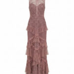 106 - Rosé Cascade Couture Abiye