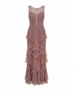106 - Rosé Cascade Couture Abiye