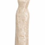 1076 - Ivory Muse Tek Omuz Couture Abiye
